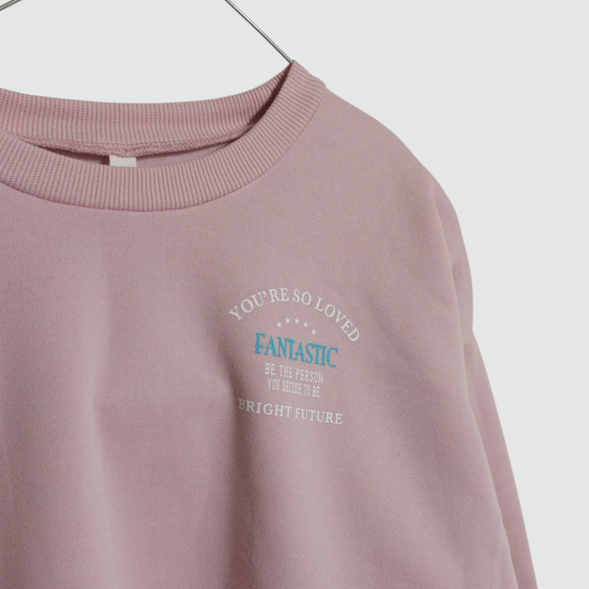 バックロゴ プリント 裏起毛トレーナー