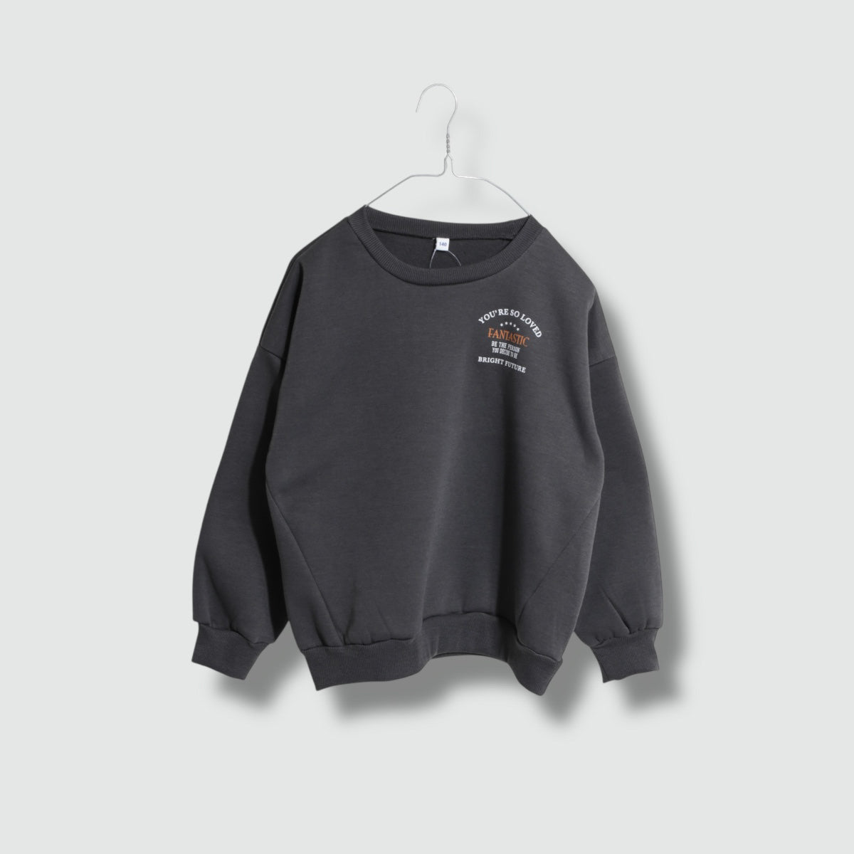 バックロゴ プリント 裏起毛トレーナー