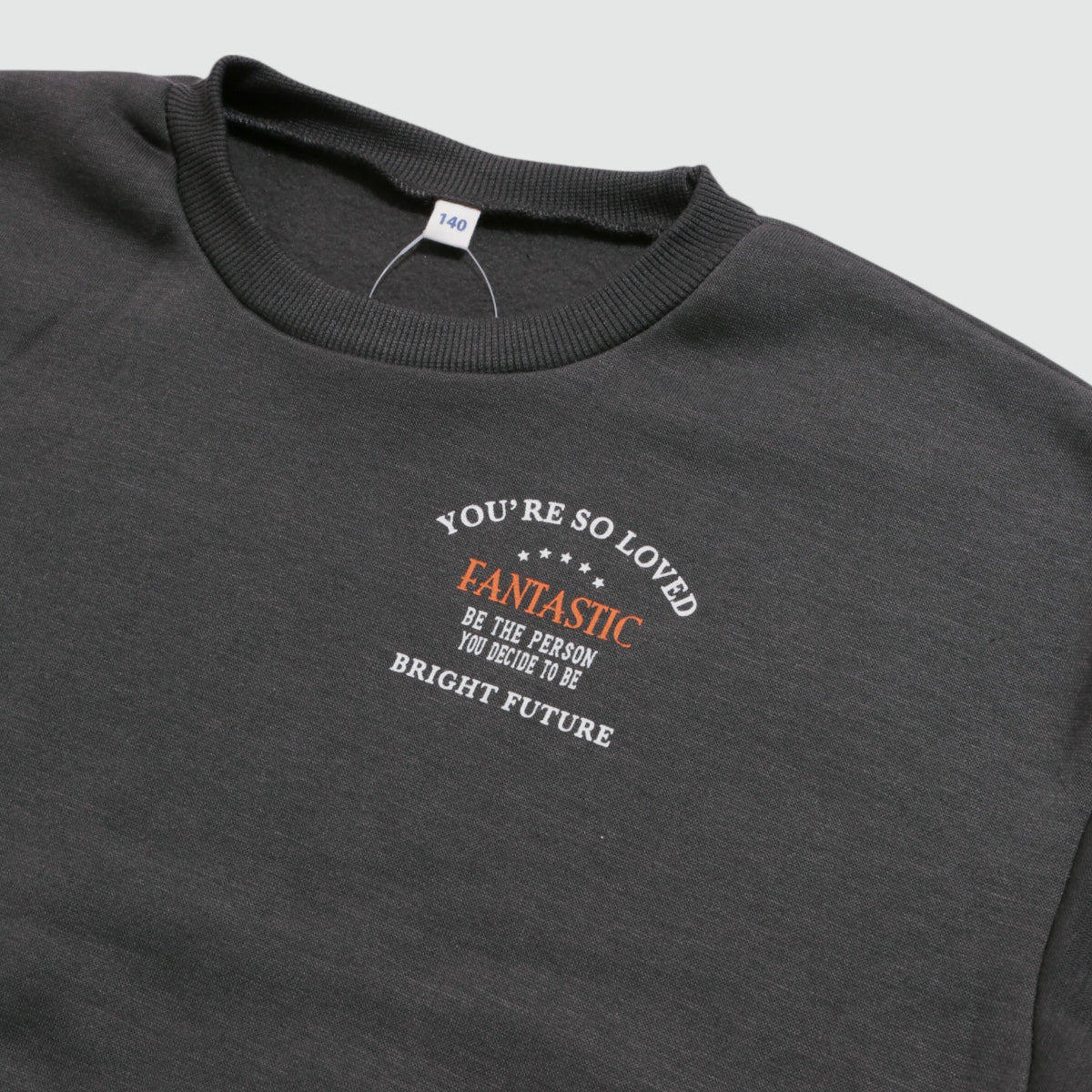 バックロゴ プリント 裏起毛トレーナー