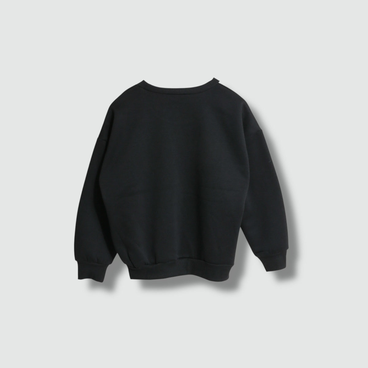 肩ライン プリント 裏起毛トレーナー