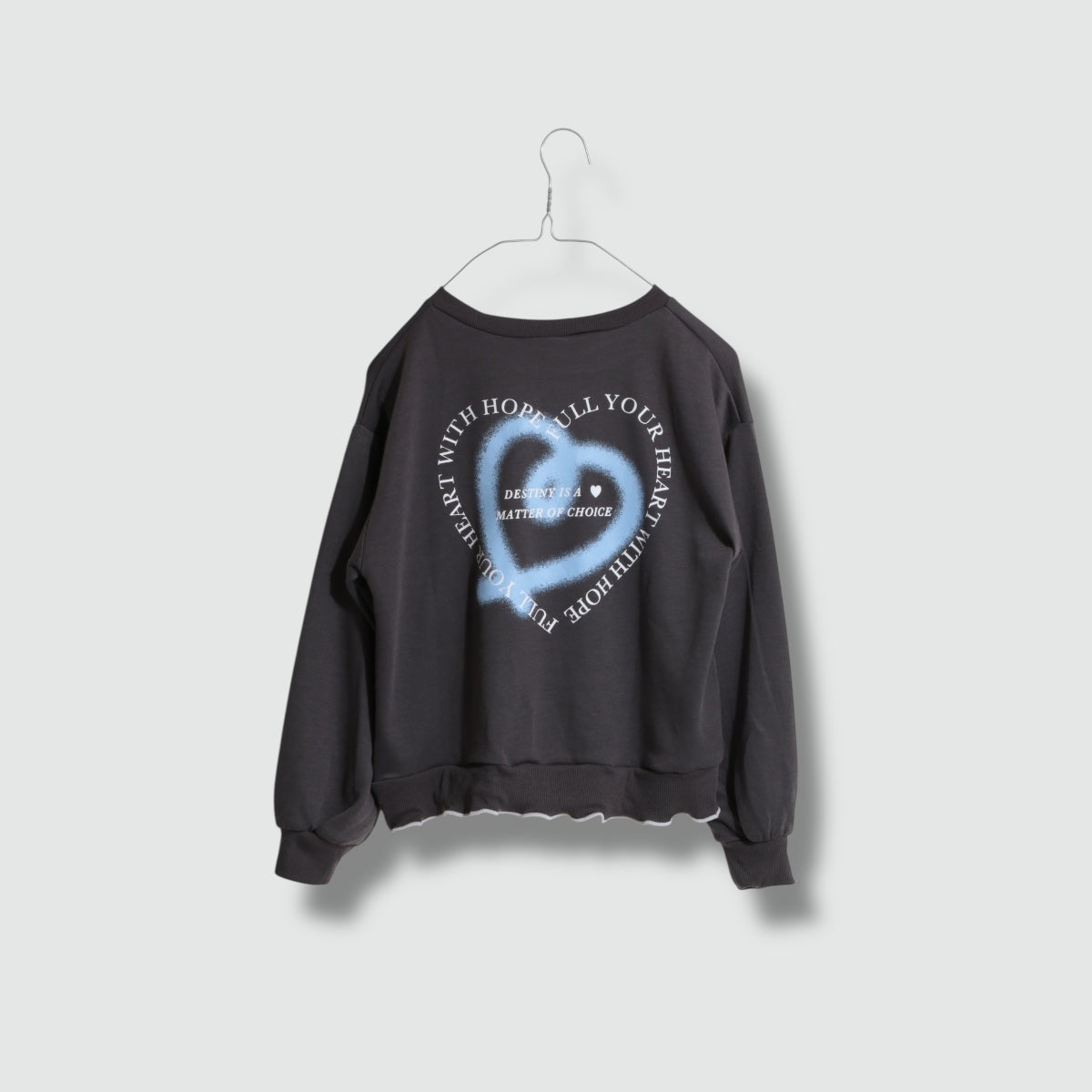 バックハートプリント  トップス