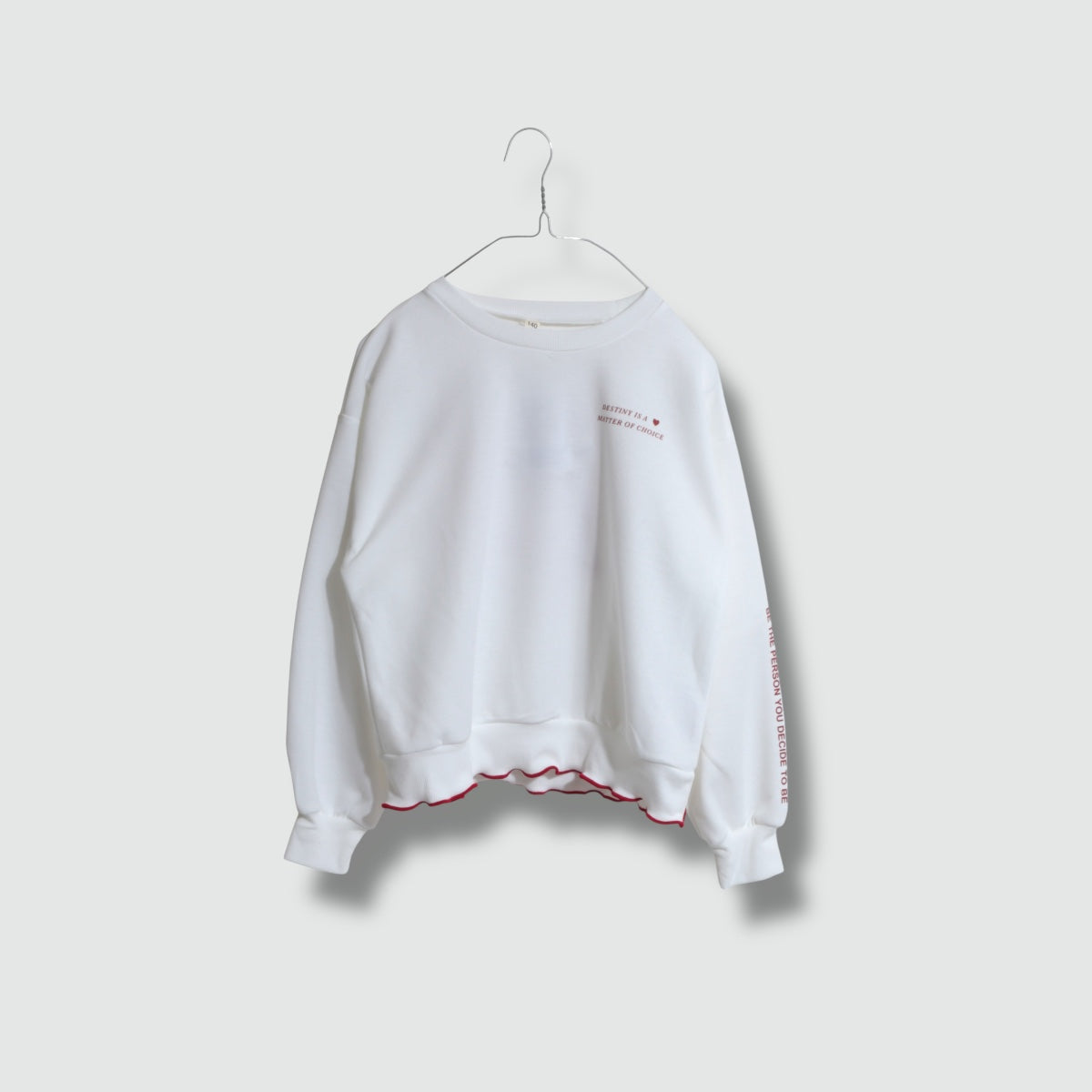 バックハートプリント  トップス