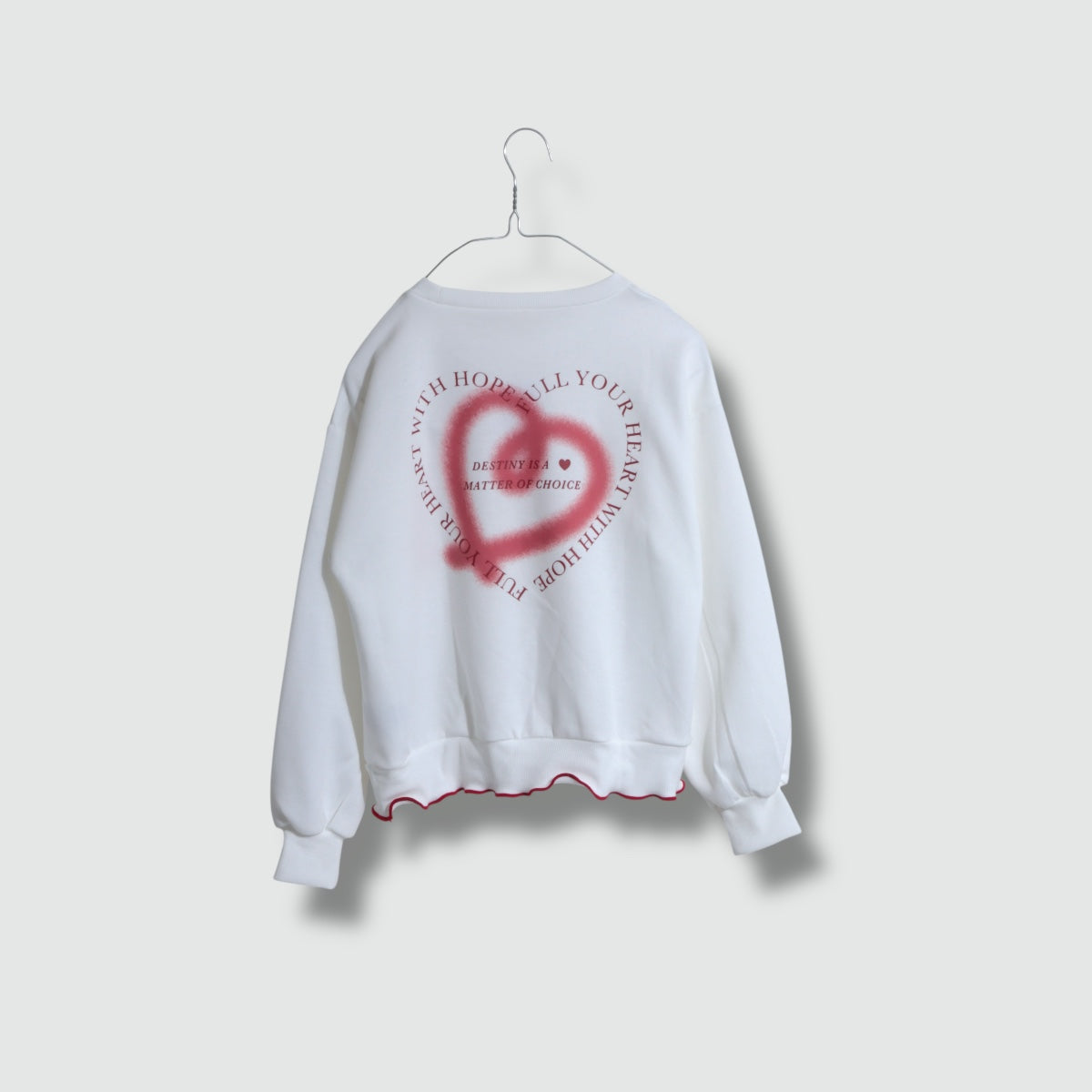 バックハートプリント  トップス