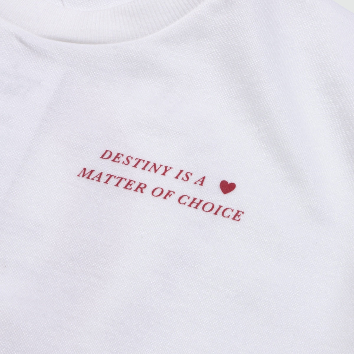 バックハートプリント  トップス