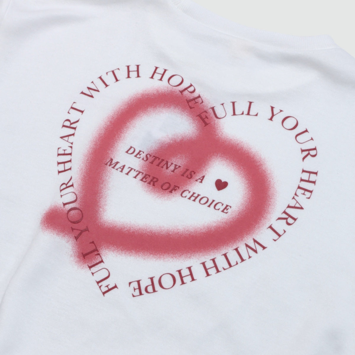 バックハートプリント  トップス