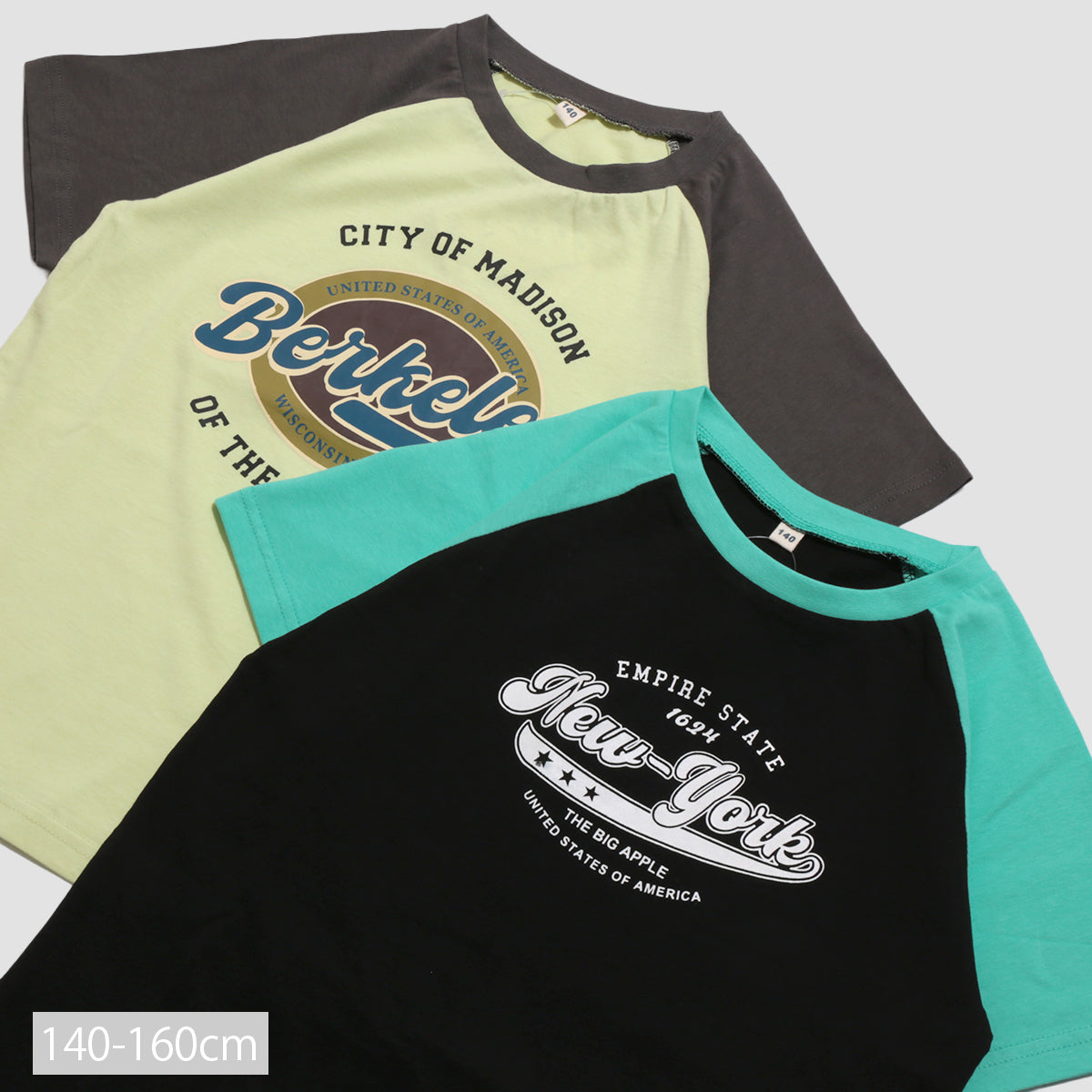 半袖ラグラン プリントTシャツ