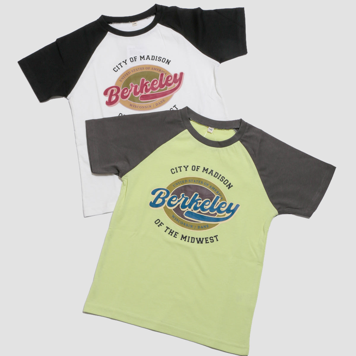 半袖ラグラン プリントTシャツ