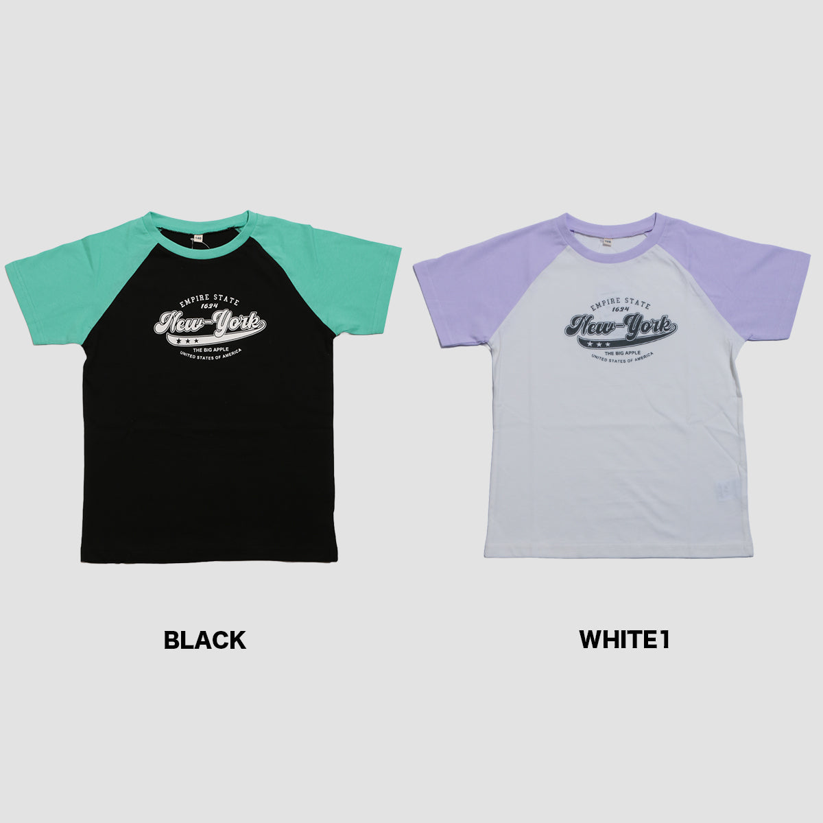 半袖ラグラン プリントTシャツ