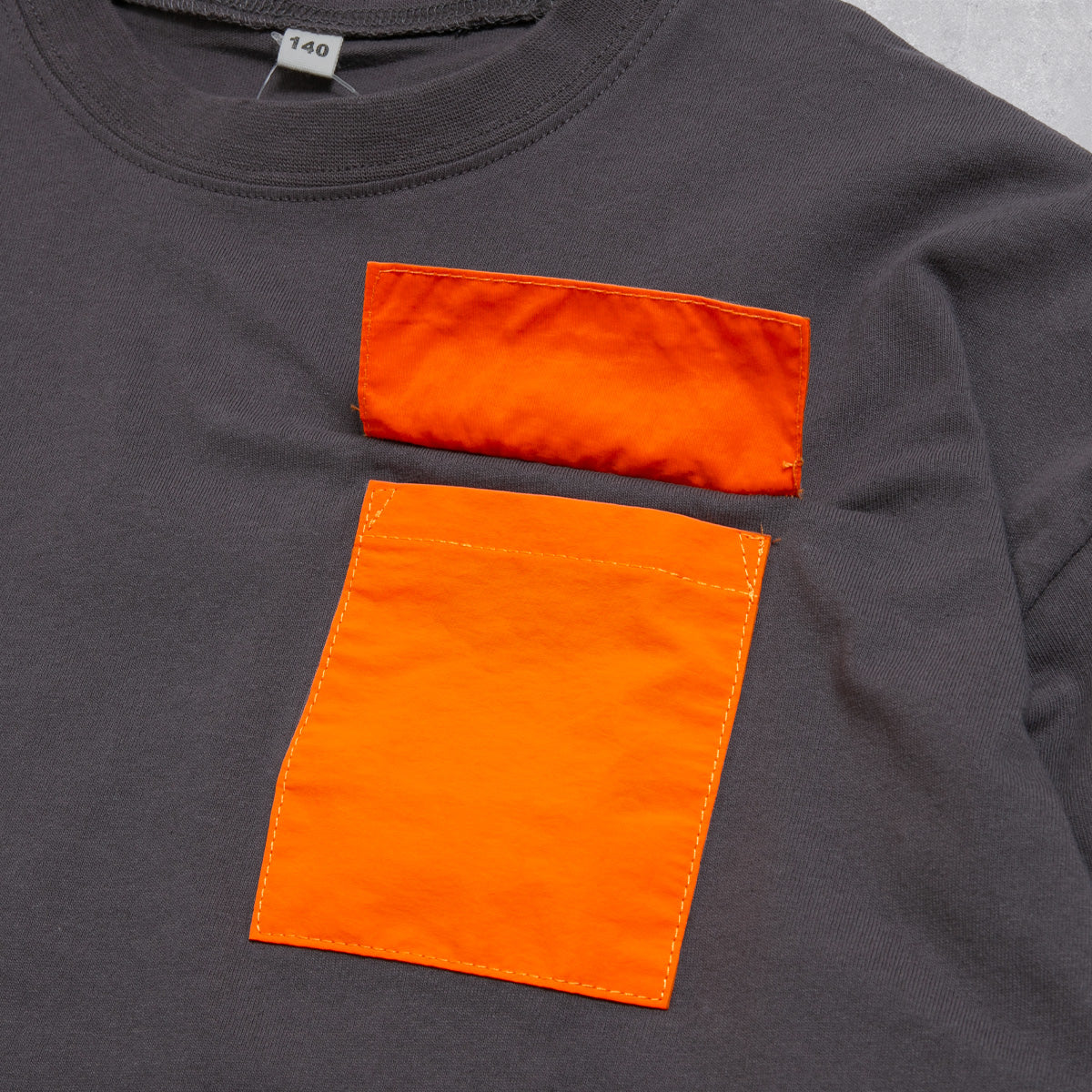 胸ポケット 裾フェイクレイヤード Ｔシャツ
