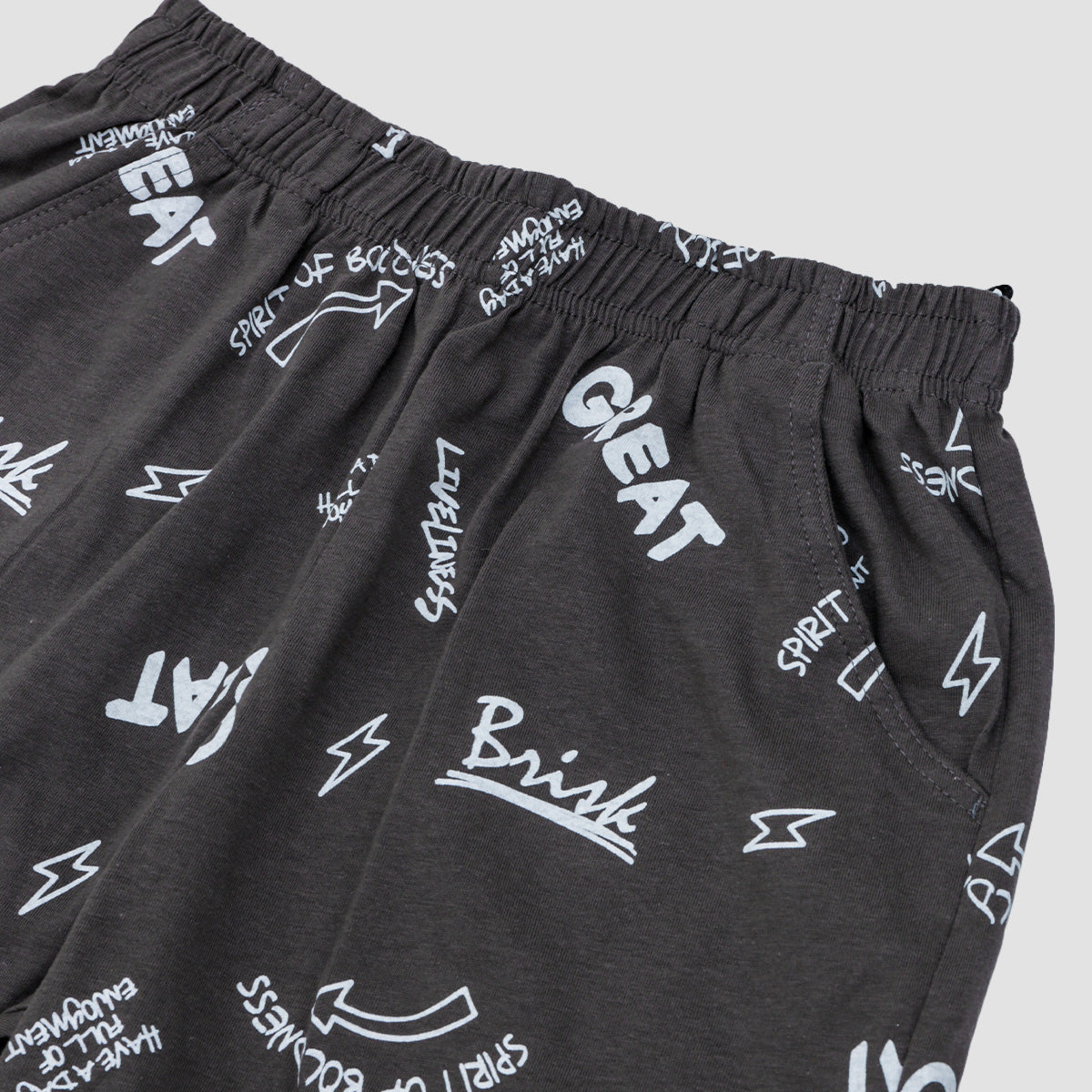 Tシャツ 総柄ハーフパンツ 上下セット