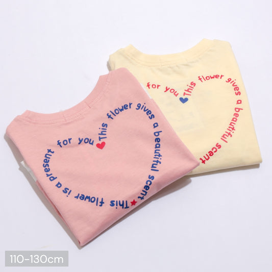 バックハートロゴ フェイクレイヤードロンT