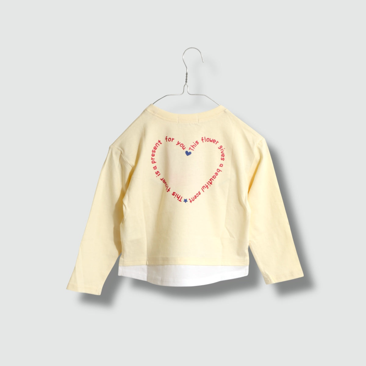 バックハートロゴ フェイクレイヤードロンT