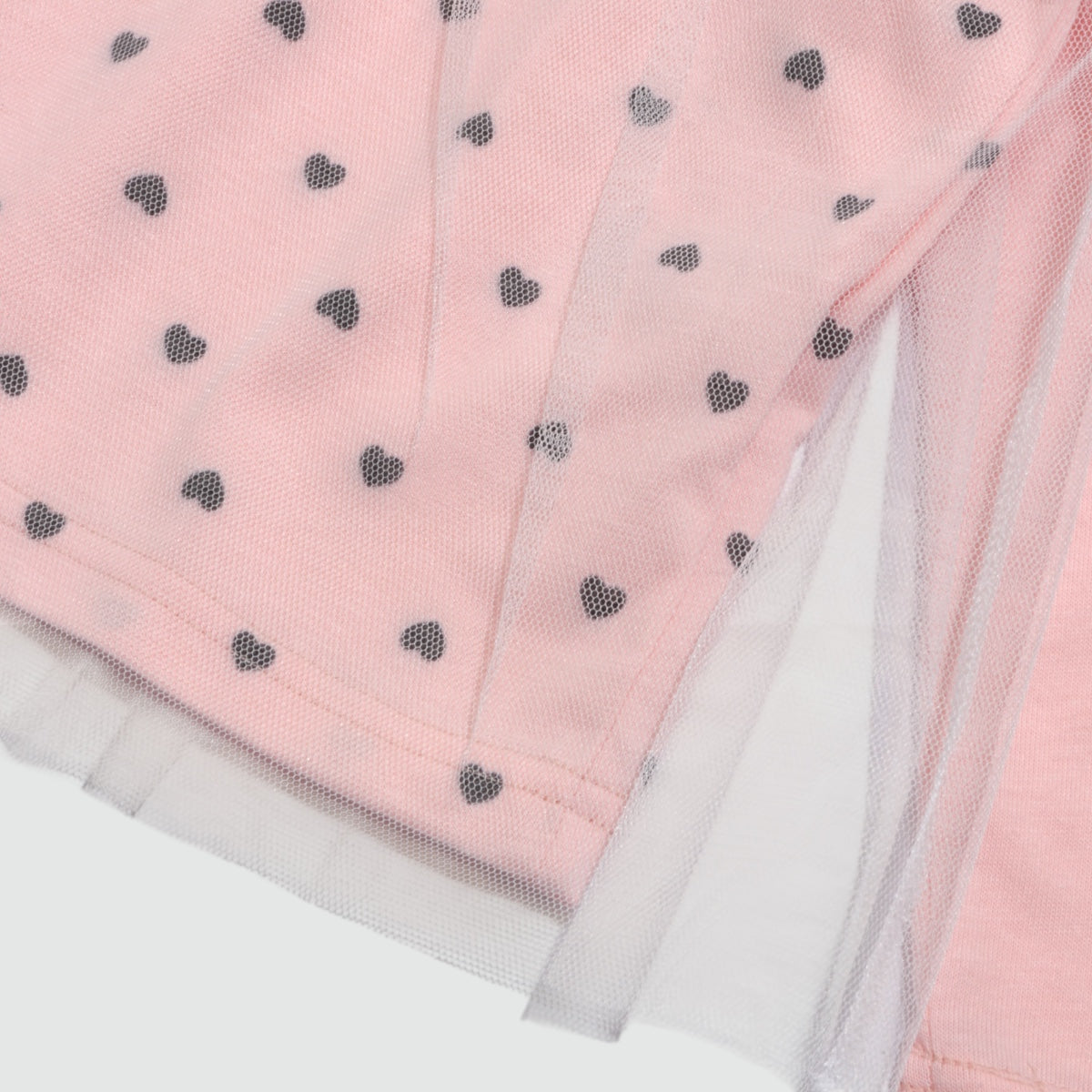 チュール重ね フリル トップス