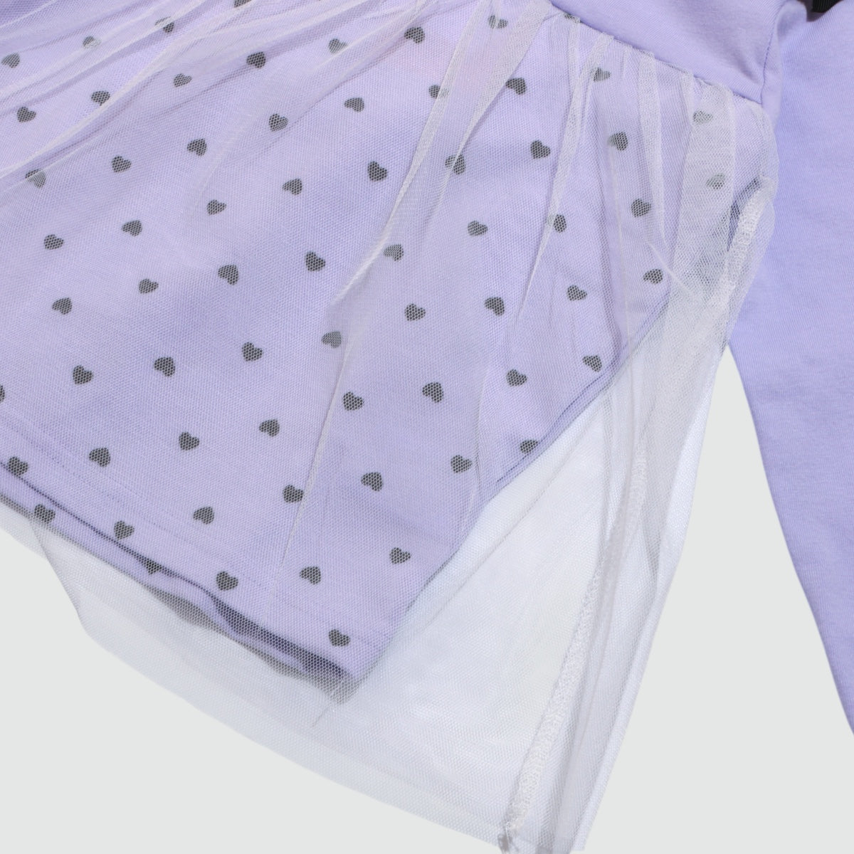 チュール重ね フリル トップス