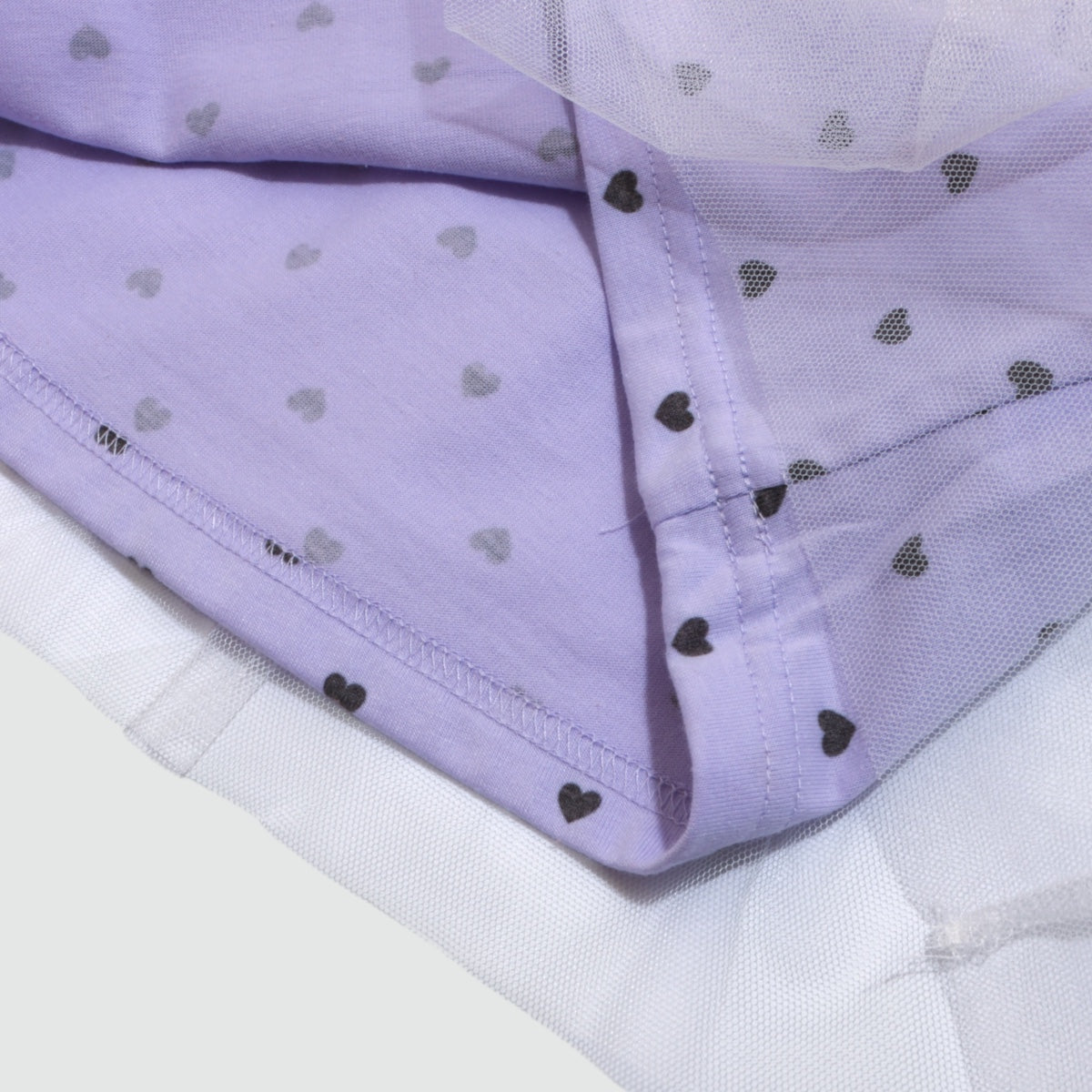 チュール重ね フリル トップス