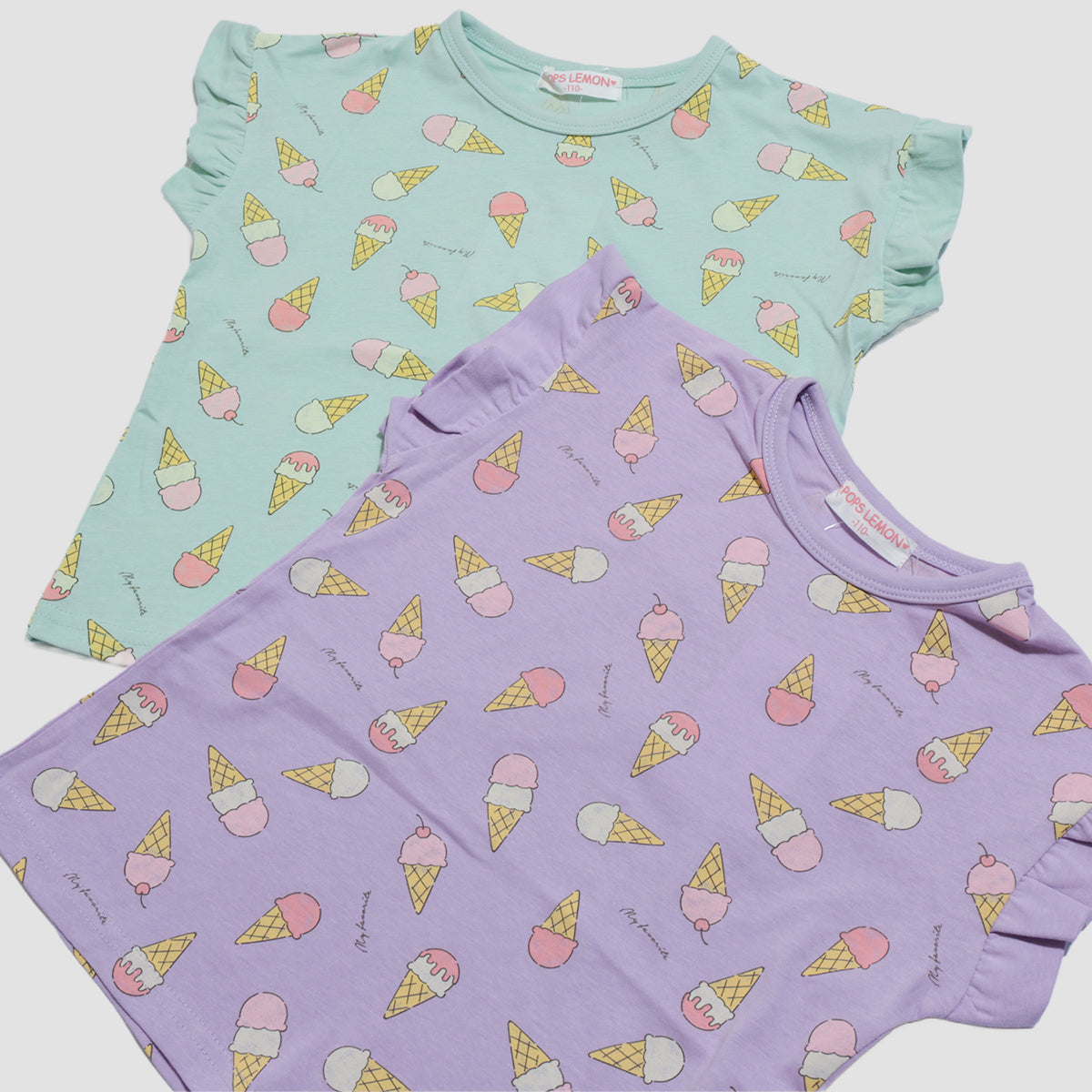 アイスクリーム総柄Tシャツ