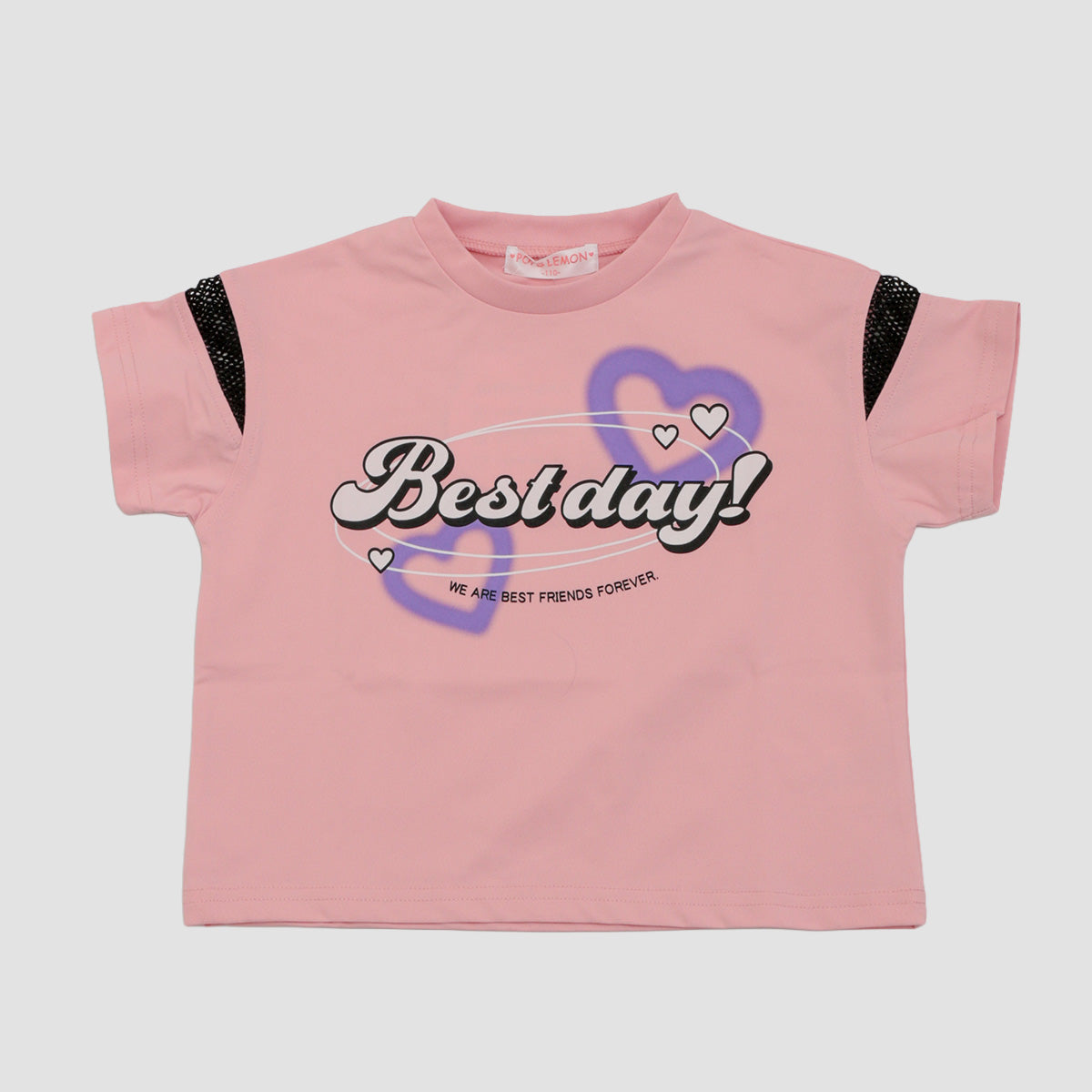 さらさらDRY接触冷感 BIGシルエット 肩メッシュ Ｔシャツ
