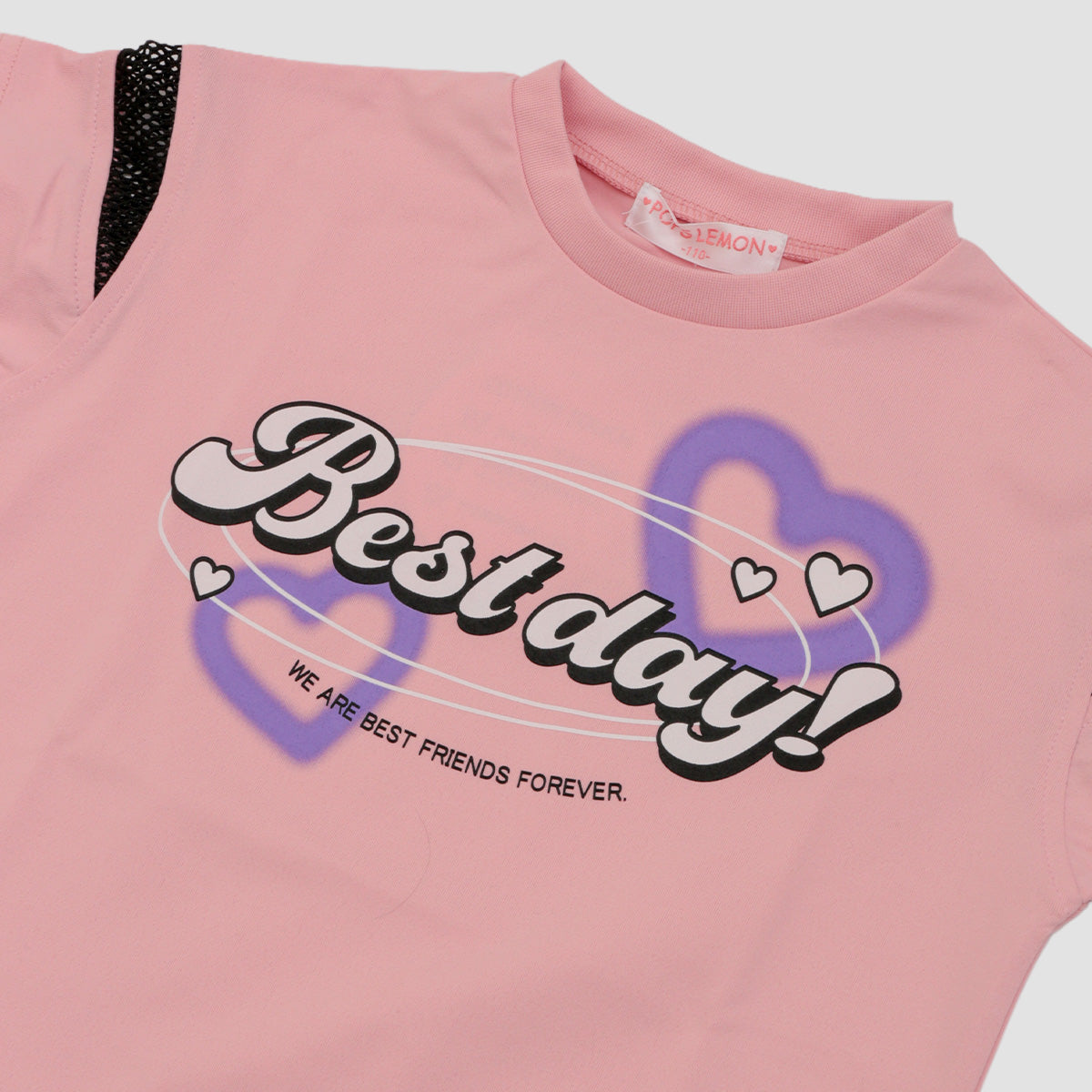 さらさらDRY接触冷感 BIGシルエット 肩メッシュ Ｔシャツ