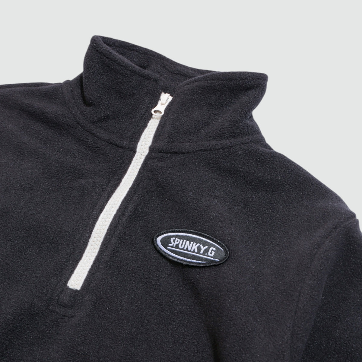 フリース ハーフジップトレーナー