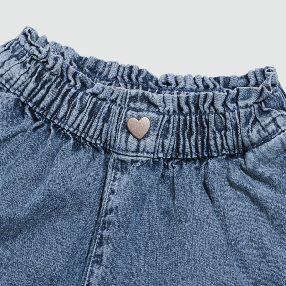 ケミカル加工 デニムキュロット