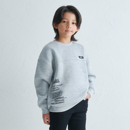 サイドロゴ 裏起毛トレーナー