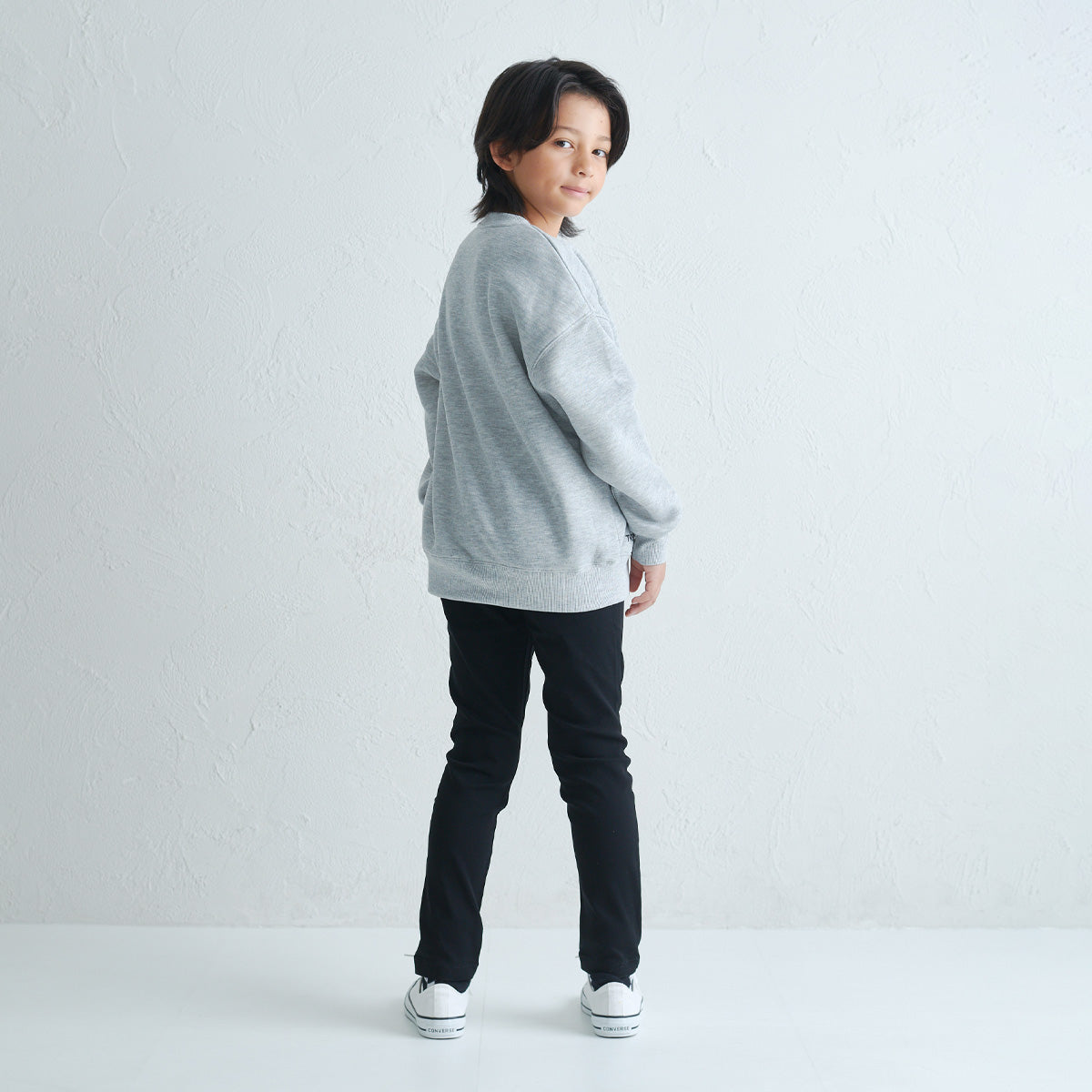 サイドロゴ 裏起毛トレーナー