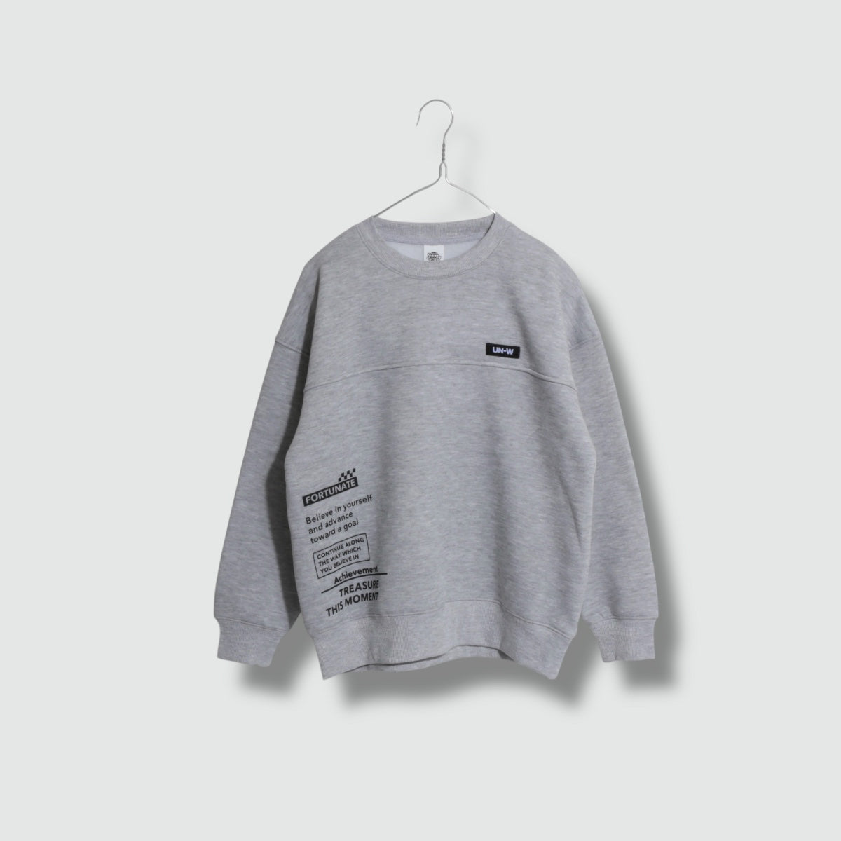 サイドロゴ 裏起毛トレーナー