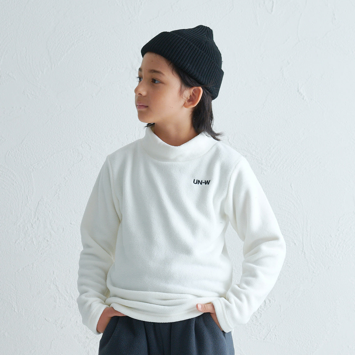 フリース ハイネックTシャツ